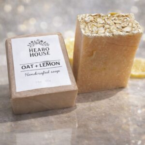 Assorted handmade soap Oat & Lemon