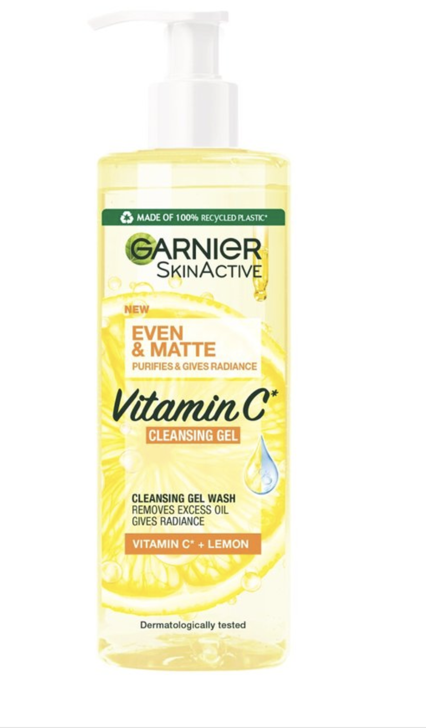 Garnier SkinActive Even and Matte Vitamin C Cleansing Gel Wash 400 ml