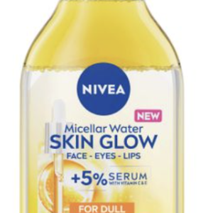 NIVEA Skin Glow Serum-Infused Micellar Face Cleansing Water, 400ml.